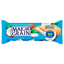 Батончик цільнозерновий з кокосовим кремом Major Grain
