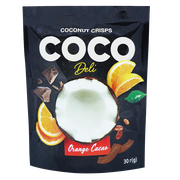 Чіпси кокосові солодкі з апельсином, корицею та кавою