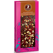 Шоколад черний з цукатами і малиною