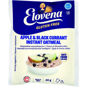 Вівсяна каша з яблуком и чорною смородиною