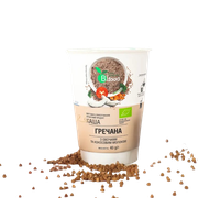 Каша гречана органік з овочами та кокосовим молоком 