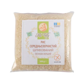 Рис середньозернистий шліфований