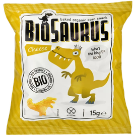 Хрустики з морквою та яблуком Biosaurus 15 г