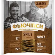 Ф'ючіпси з насінням льону та цибулею