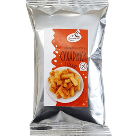 Сухарики з білого хліба з амарантом без глютену 