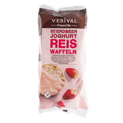 Вафлі рисові з полунично-йогуртовою начинкою органічні