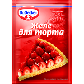 Желе для торту червоне
